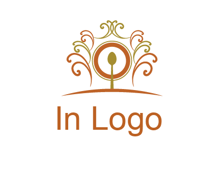 spoon on a throne chair logo