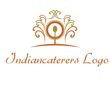 spoon on a throne chair logo