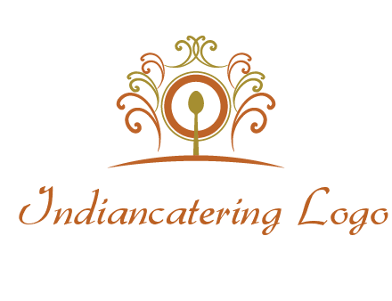 spoon on a throne chair logo