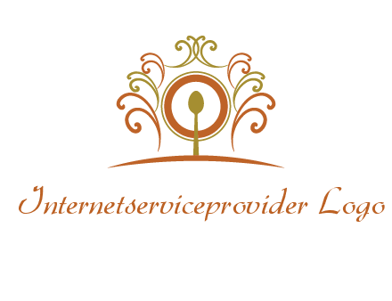spoon on a throne chair logo
