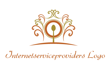 spoon on a throne chair logo