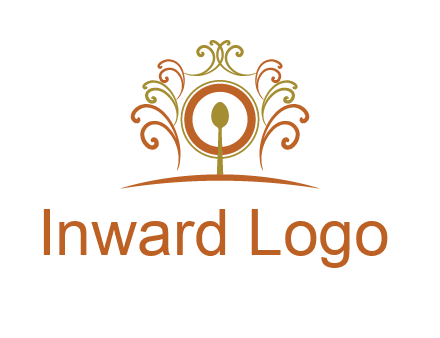 spoon on a throne chair logo