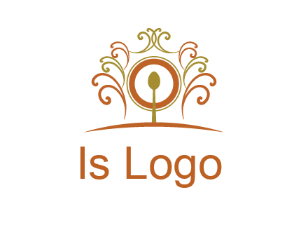 spoon on a throne chair logo