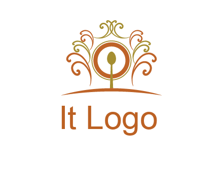 spoon on a throne chair logo
