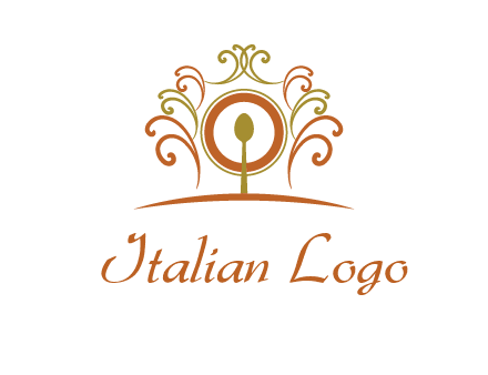 spoon on a throne chair logo
