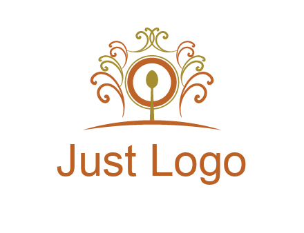 spoon on a throne chair logo