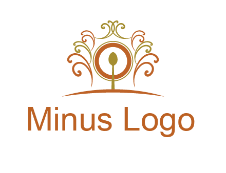 spoon on a throne chair logo