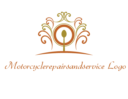 spoon on a throne chair logo
