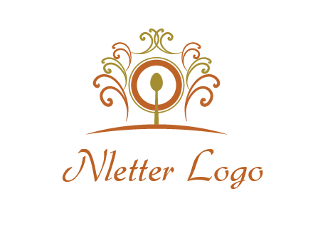 spoon on a throne chair logo