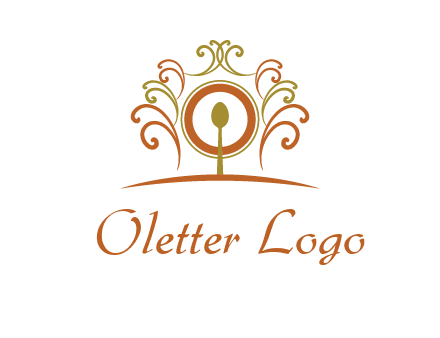 spoon on a throne chair logo