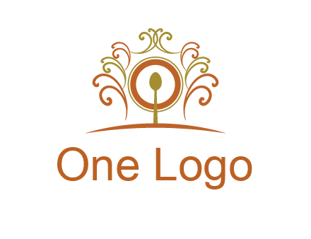 spoon on a throne chair logo