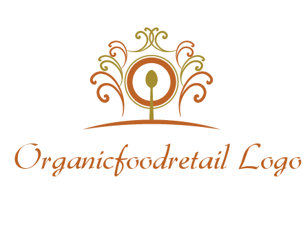 spoon on a throne chair logo