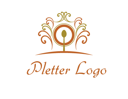 spoon on a throne chair logo