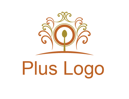 spoon on a throne chair logo