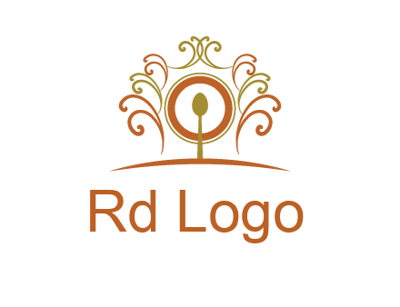 spoon on a throne chair logo