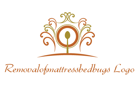 spoon on a throne chair logo