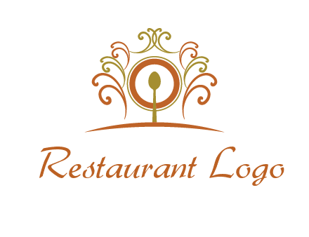 spoon on a throne chair logo