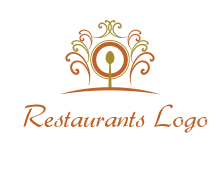 spoon on a throne chair logo