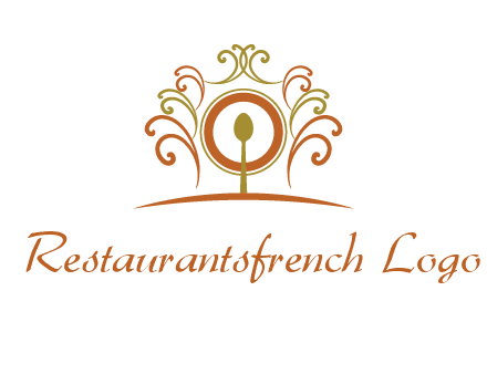 spoon on a throne chair logo