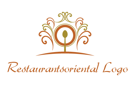 spoon on a throne chair logo