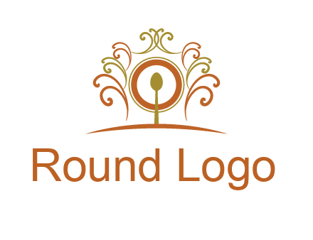 spoon on a throne chair logo