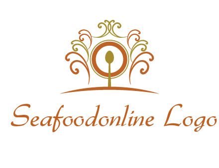 spoon on a throne chair logo
