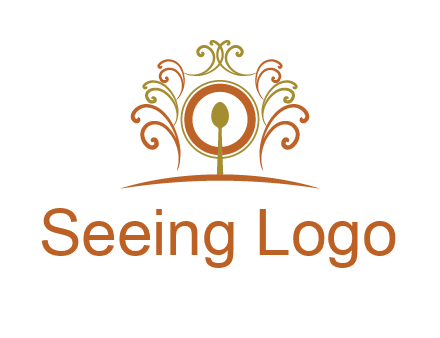 spoon on a throne chair logo