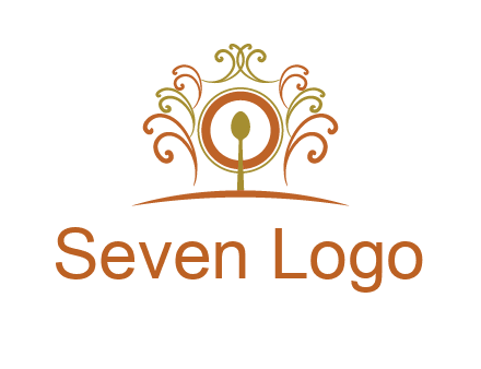 spoon on a throne chair logo