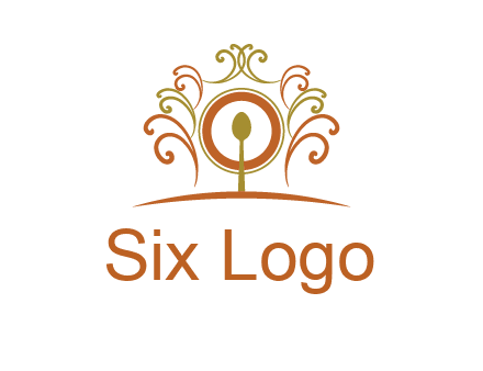 spoon on a throne chair logo