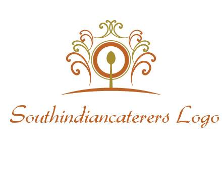 spoon on a throne chair logo