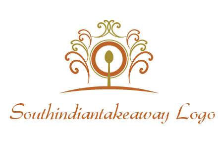 spoon on a throne chair logo