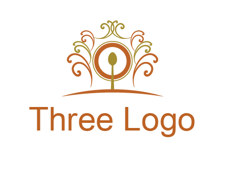 spoon on a throne chair logo
