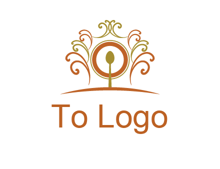 spoon on a throne chair logo