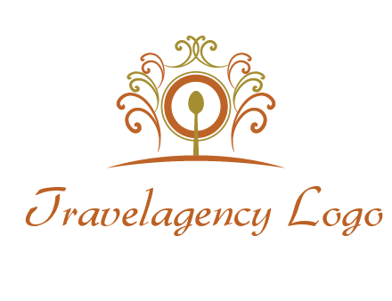 spoon on a throne chair logo