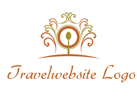 spoon on a throne chair logo