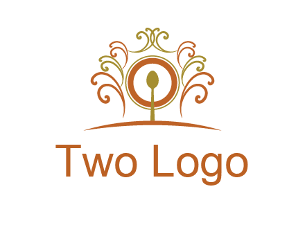 spoon on a throne chair logo