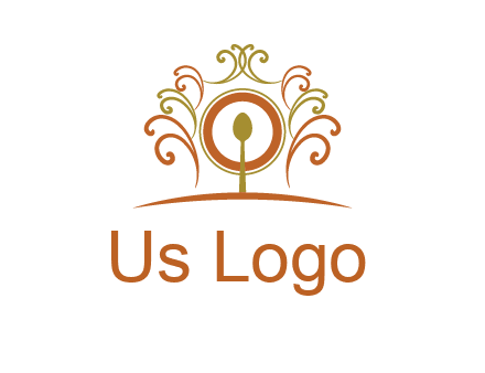 spoon on a throne chair logo