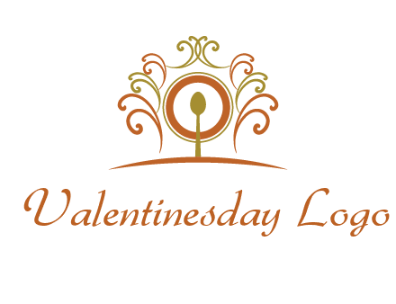 spoon on a throne chair logo