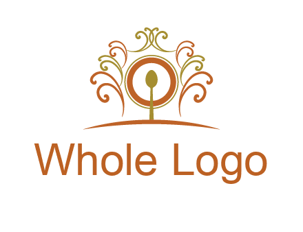 spoon on a throne chair logo