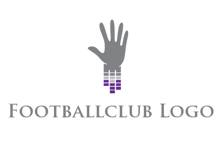 hand merge with music bars logo