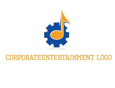 music note over gear logo