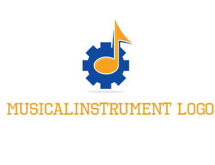 music note over gear logo