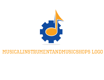 music note over gear logo