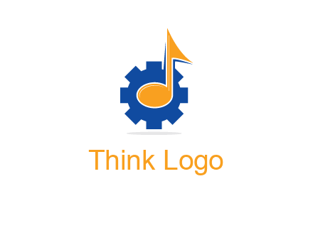 music note over gear logo