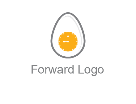 clock in the egg logo