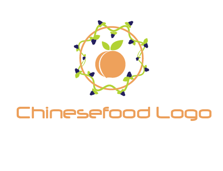 orange in circle with berries logo