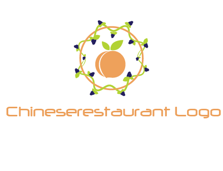 orange in circle with berries logo