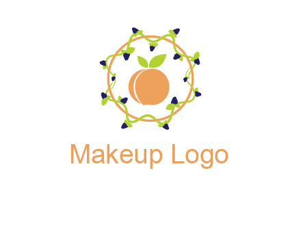 orange in circle with berries logo