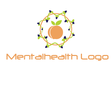 orange in circle with berries logo