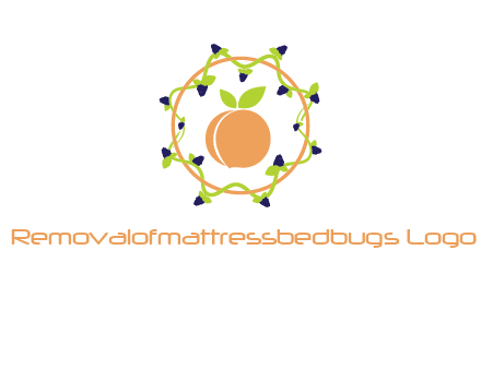orange in circle with berries logo